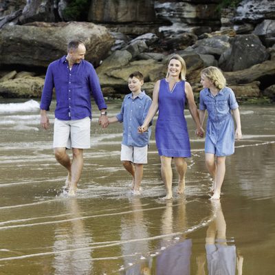 family portrait freshwater beach